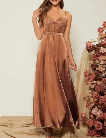 Rochie lunga SHEIN, maro