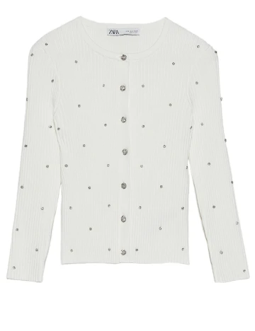 Bluza Zara, alb, M