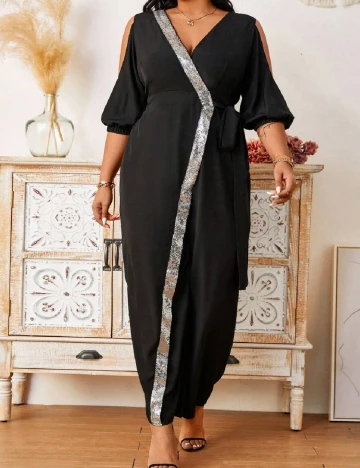 Salopeta SHEIN CURVE, negru