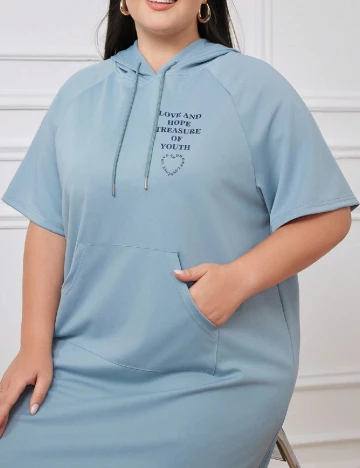 Rochie lunga SHEIN CURVE, albastru