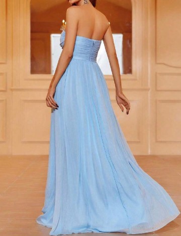 Rochie lunga Faeriesty, albastru