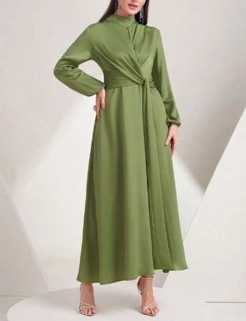 Rochie lunga SHEIN, verde Verde