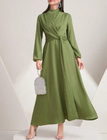 Rochie lunga SHEIN, verde Verde