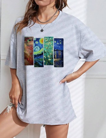 
						Tricou SHEIN, gri