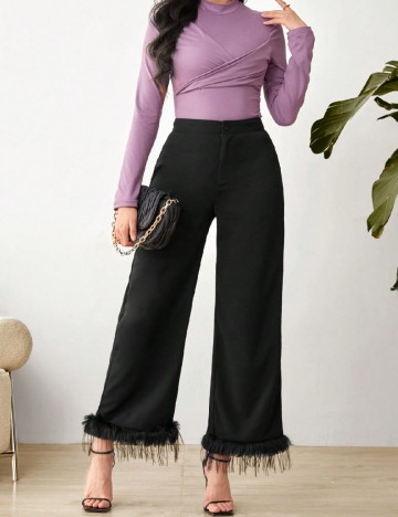 
						Pantaloni SHEIN, negru