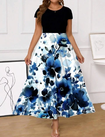 Rochie lunga SHEIN CURVE, floral