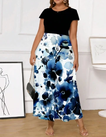 Rochie lunga SHEIN CURVE, floral