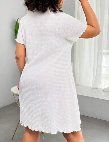 Rochie scurta SHEIN CURVE, alb