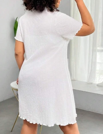 Rochie scurta SHEIN CURVE, alb