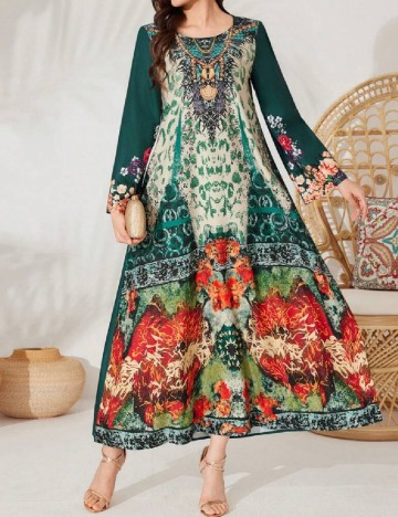 
						Rochie lunga SHEIN, mix culori