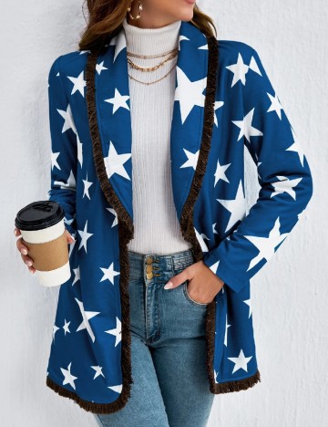 
						Blazer SHEIN, albastru