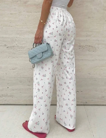 Pantaloni SHEIN, alb