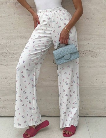 Pantaloni SHEIN, alb