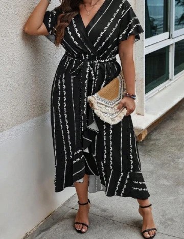 Rochie lunga SHEIN CURVE, negru