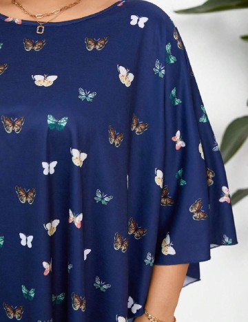 Bluza Emery Rose Curve, bleumarin