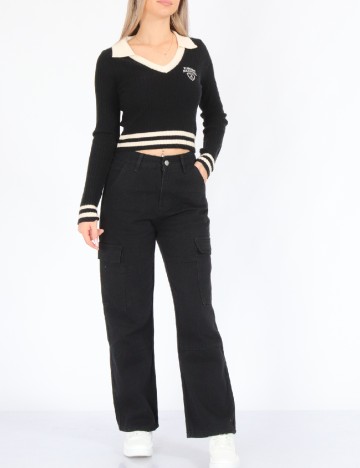 
						Blugi SHEIN, negru