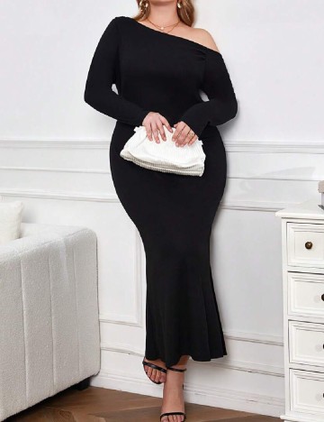 Rochie medie SHEIN CURVE, negru