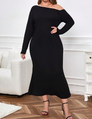 Rochie medie SHEIN CURVE, negru