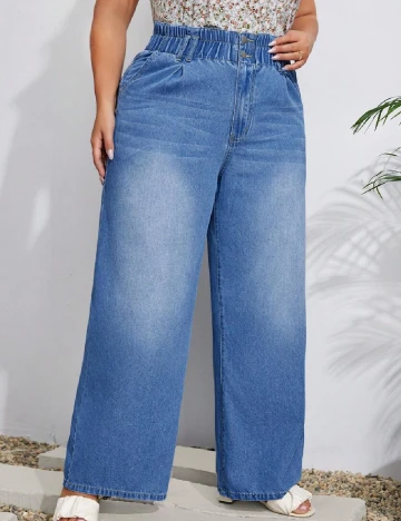 Blugi SHEIN CURVE, albastru