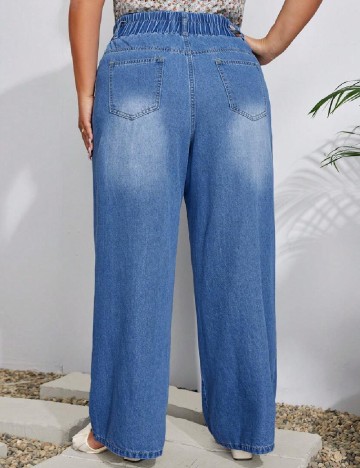 Blugi SHEIN CURVE, albastru