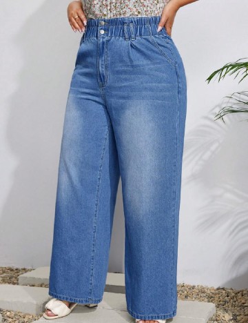 Blugi SHEIN CURVE, albastru