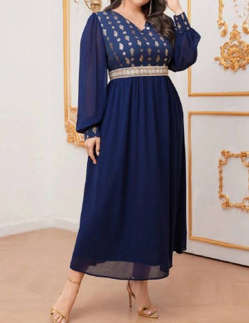 
						Rochie medie SHEIN CURVE, albastru