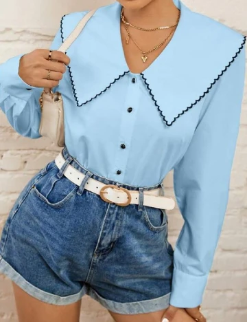 Camasa SHEIN, albastru