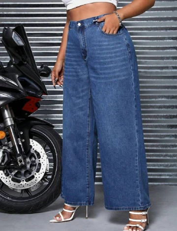 Blugi SHEIN CURVE, albastru