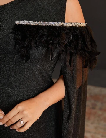 Rochie lunga SHEIN CURVE, negru