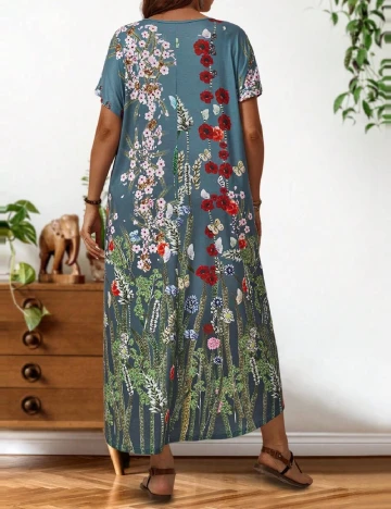 Rochie medie Emery Rose Curve, floral