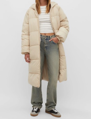 
						Geaca Stradivarius, crem