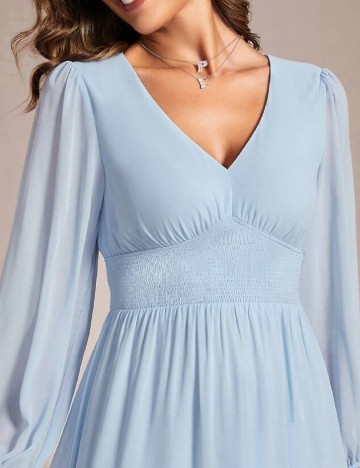 Rochie medie Ever-Pretty, bleu