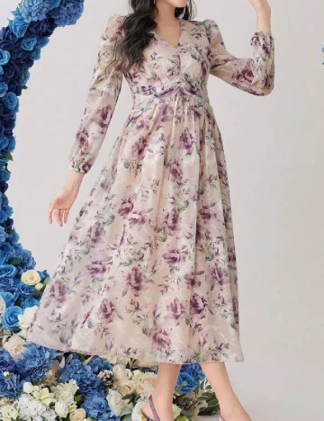 Rochie medie SHEIN, floral print