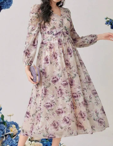 Rochie medie SHEIN, floral print