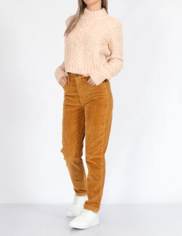 Pantaloni American Eagle, maro deschis