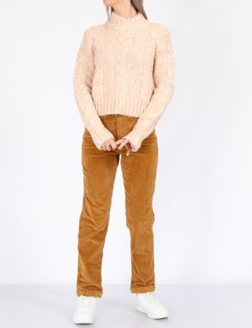 Pantaloni American Eagle, maro deschis