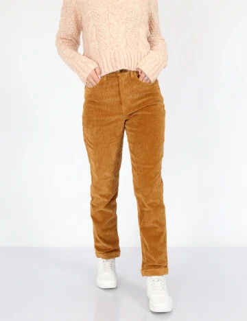 Pantaloni American Eagle, maro deschis