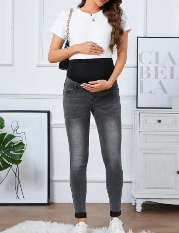 Blugi SHEIN Maternity, gri