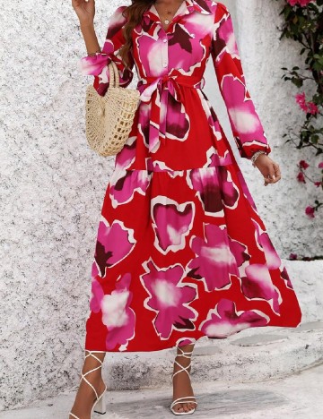 Rochie medie SHEIN, rosu