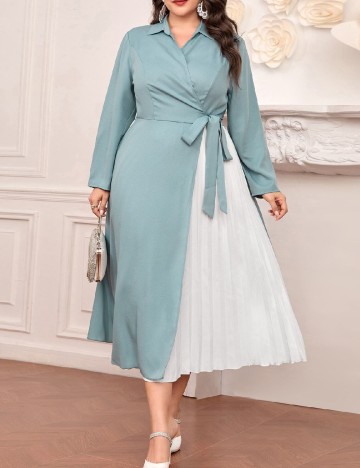
						Rochie medie SHEIN CURVE, albastru