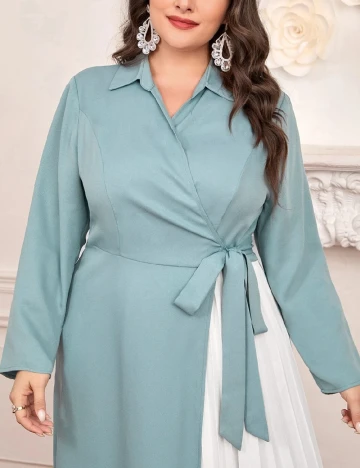 Rochie medie SHEIN CURVE, albastru