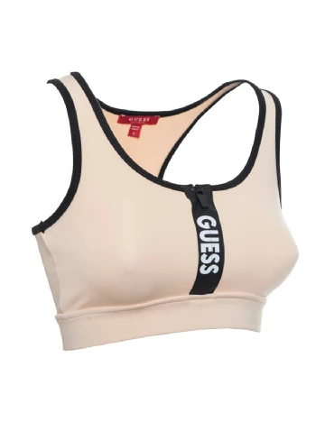 Bustiera sport Guess, crem Crem
