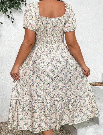 Rochie medie SHEIN CURVE, floral print