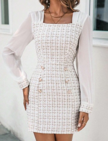 
						Rochie scurta SHEIN, alb