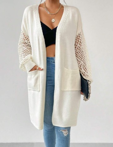 
						Cardigan SHEIN, ecru