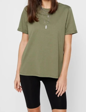Tricou Pieces, kaki, M