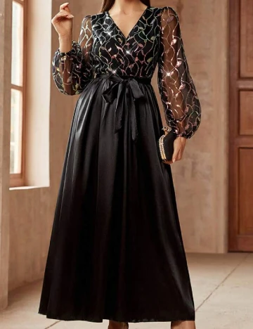 Rochie lunga SHEIN, negru Negru