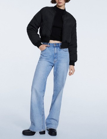 
						Geaca Stradivarius, negru