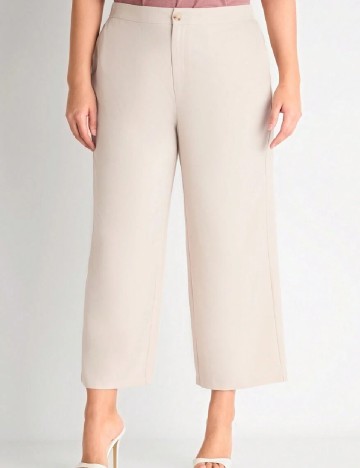 
						Pantaloni SHEIN CURVE, crem