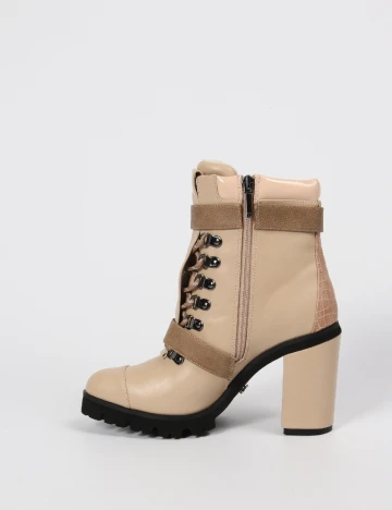 Botine SuperTrash, crem